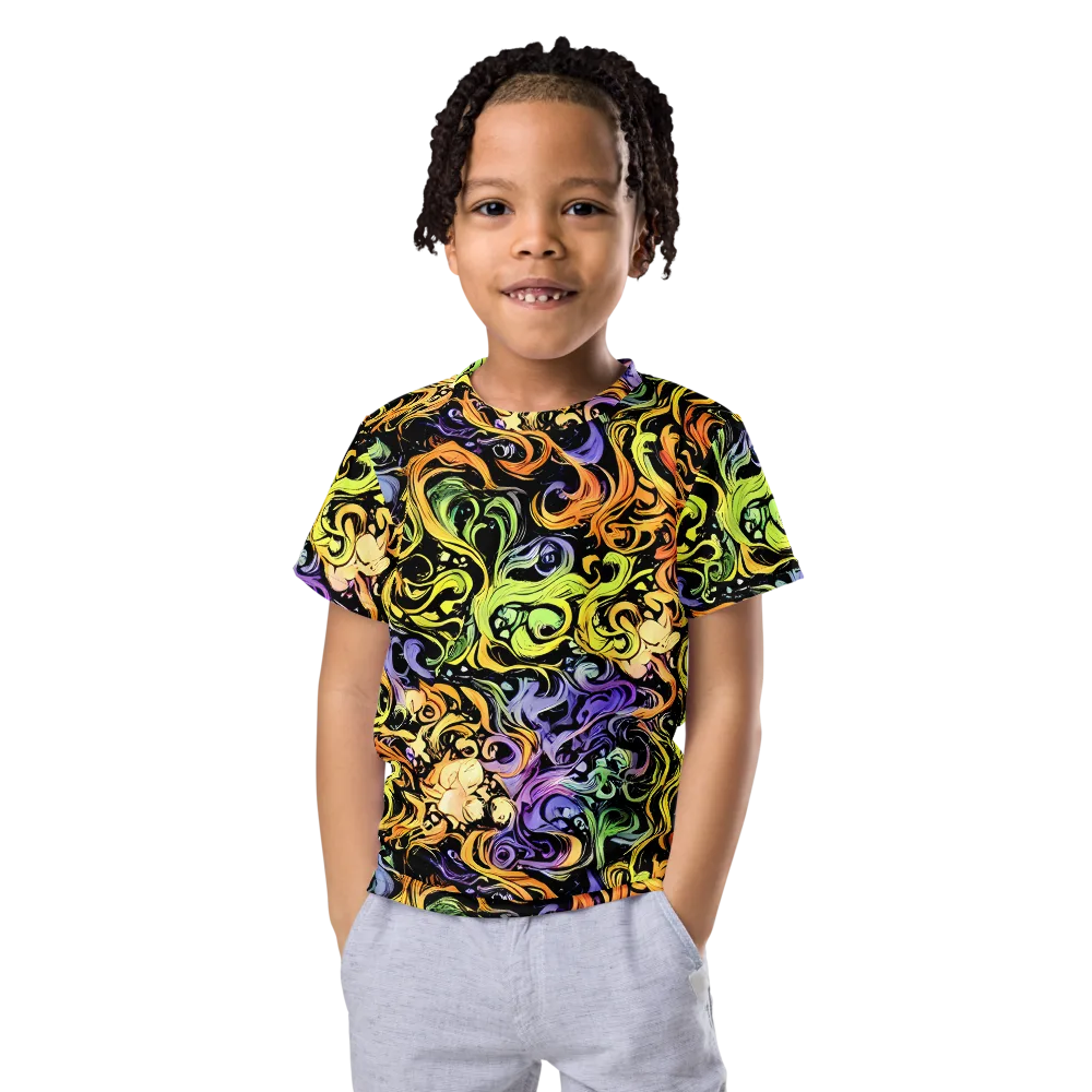 Prism Tempest on Kids Crew Neck T-Shirt — Front