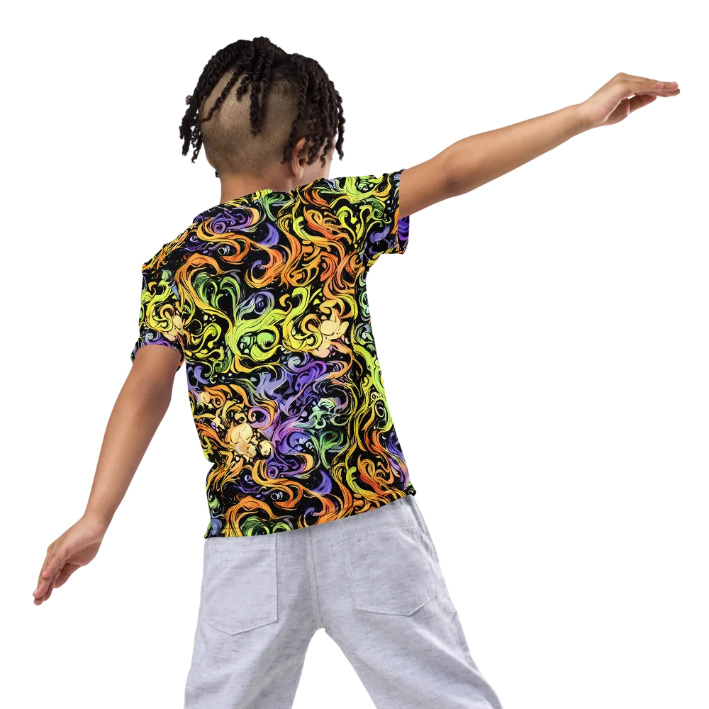 Prism Tempest on Kids Crew Neck T-Shirt — Back