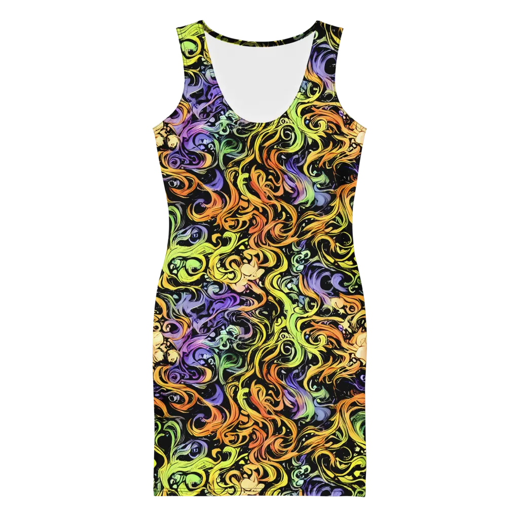 Prism Tempest on Bodycon Dress — Front