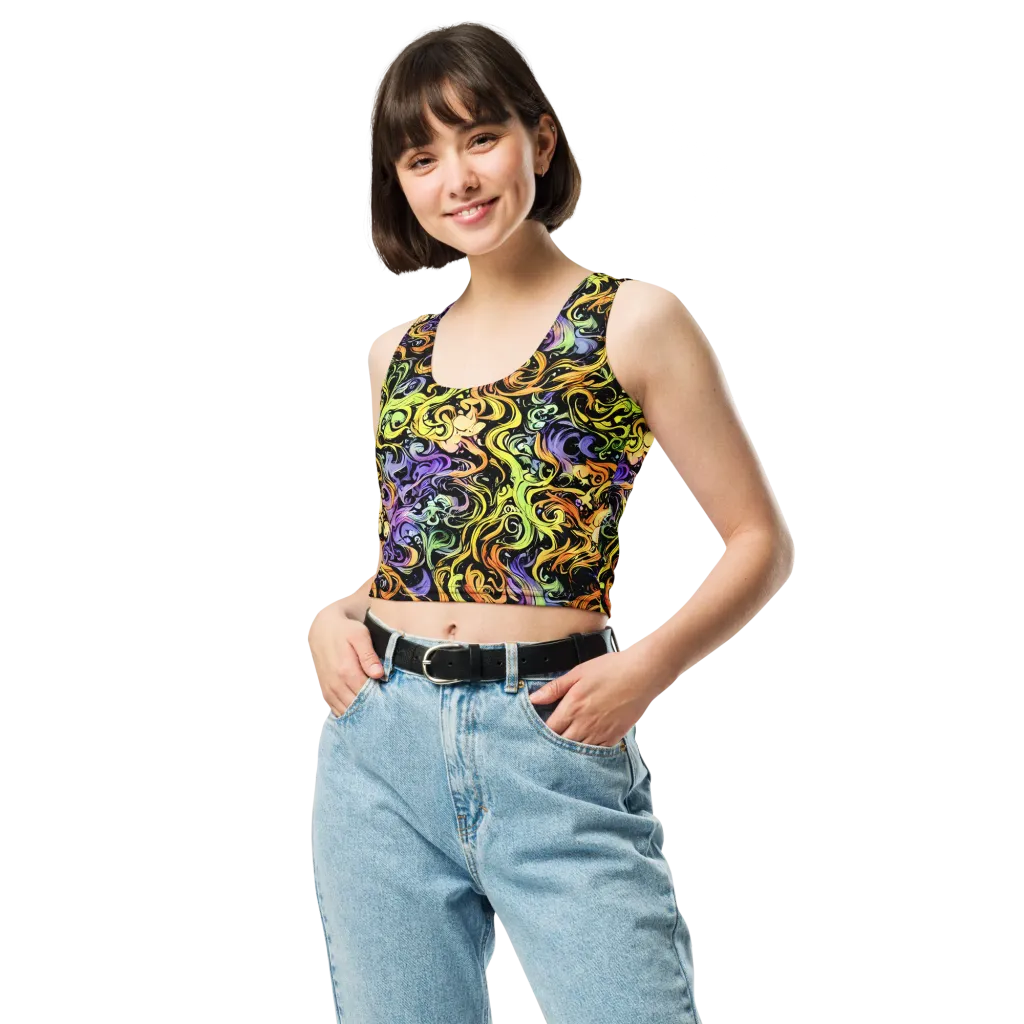 Prism Tempest on Crop Top — Front