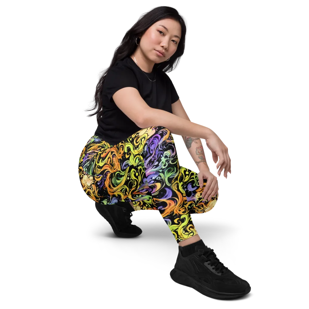 Prism Tempest on Leggings with Pockets — Right Front