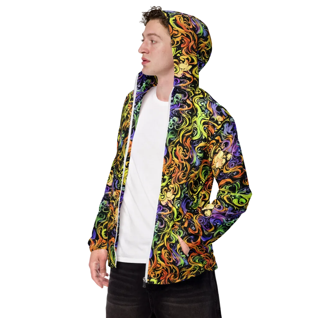 Prism Tempest on Men's Windbreaker — Left Front