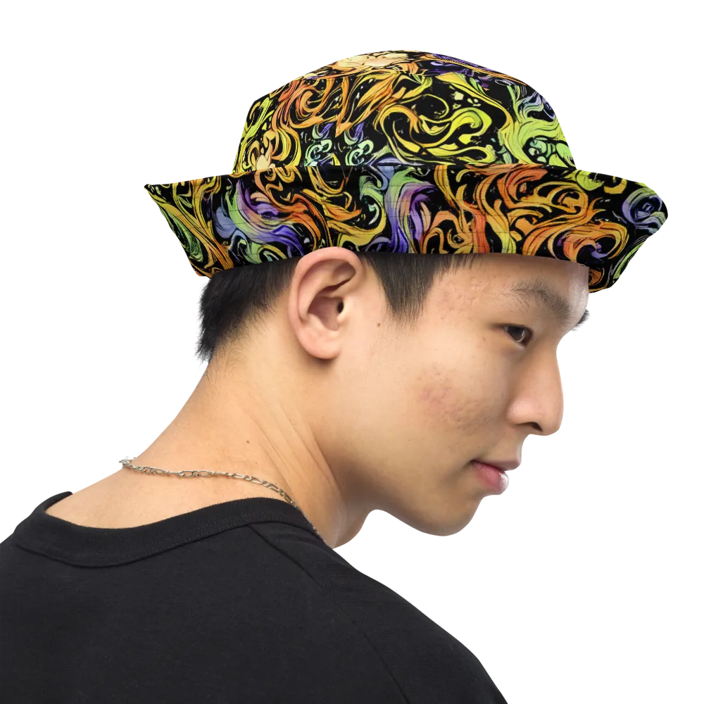 Prism Tempest on Reversible Bucket Hat — Right Outside
