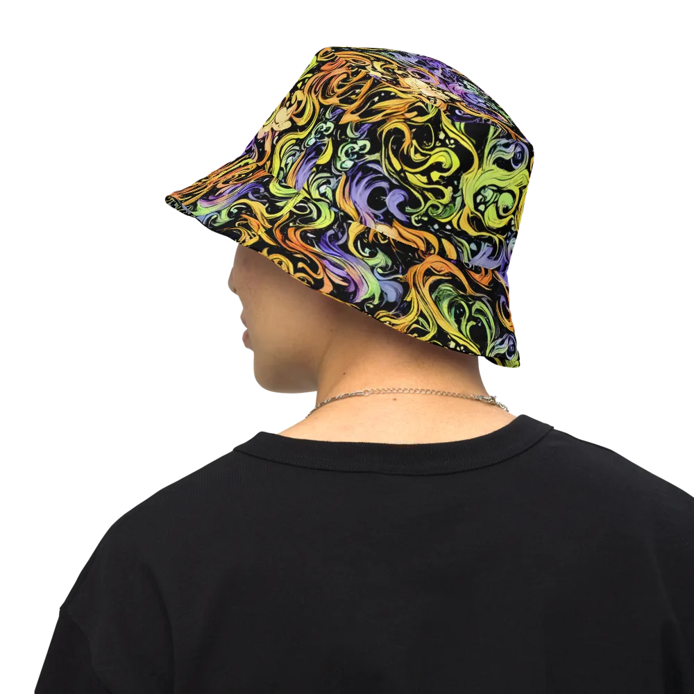 Prism Tempest on Reversible Bucket Hat — Back Inside