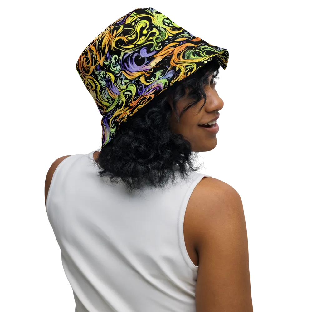 Prism Tempest on Reversible Bucket Hat — Right Outside