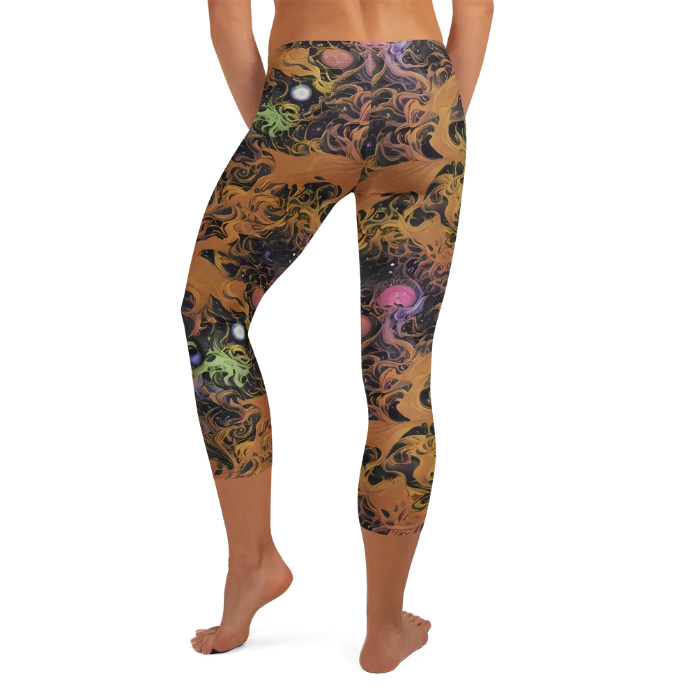 Molten Herbarium on Capri Leggings — Back