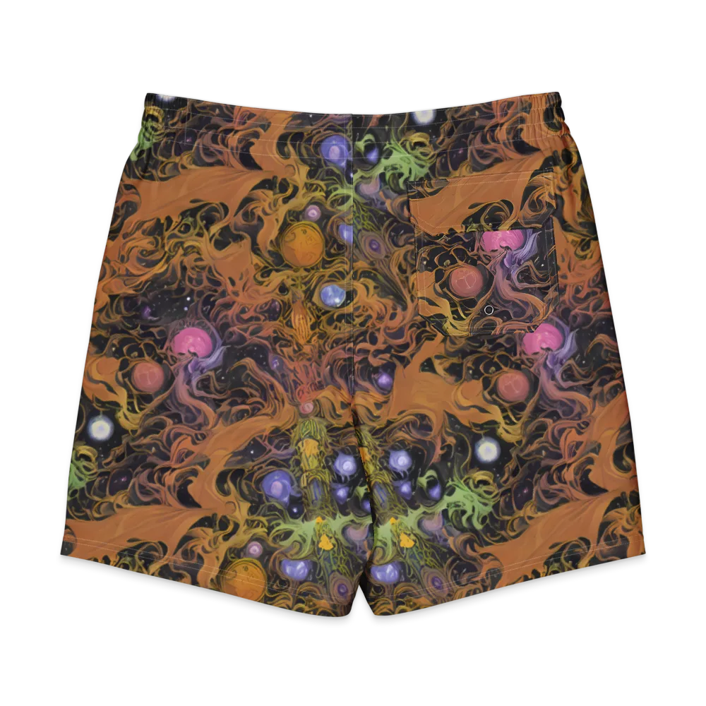 Molten Herbarium on Men's Board Shorts — Back