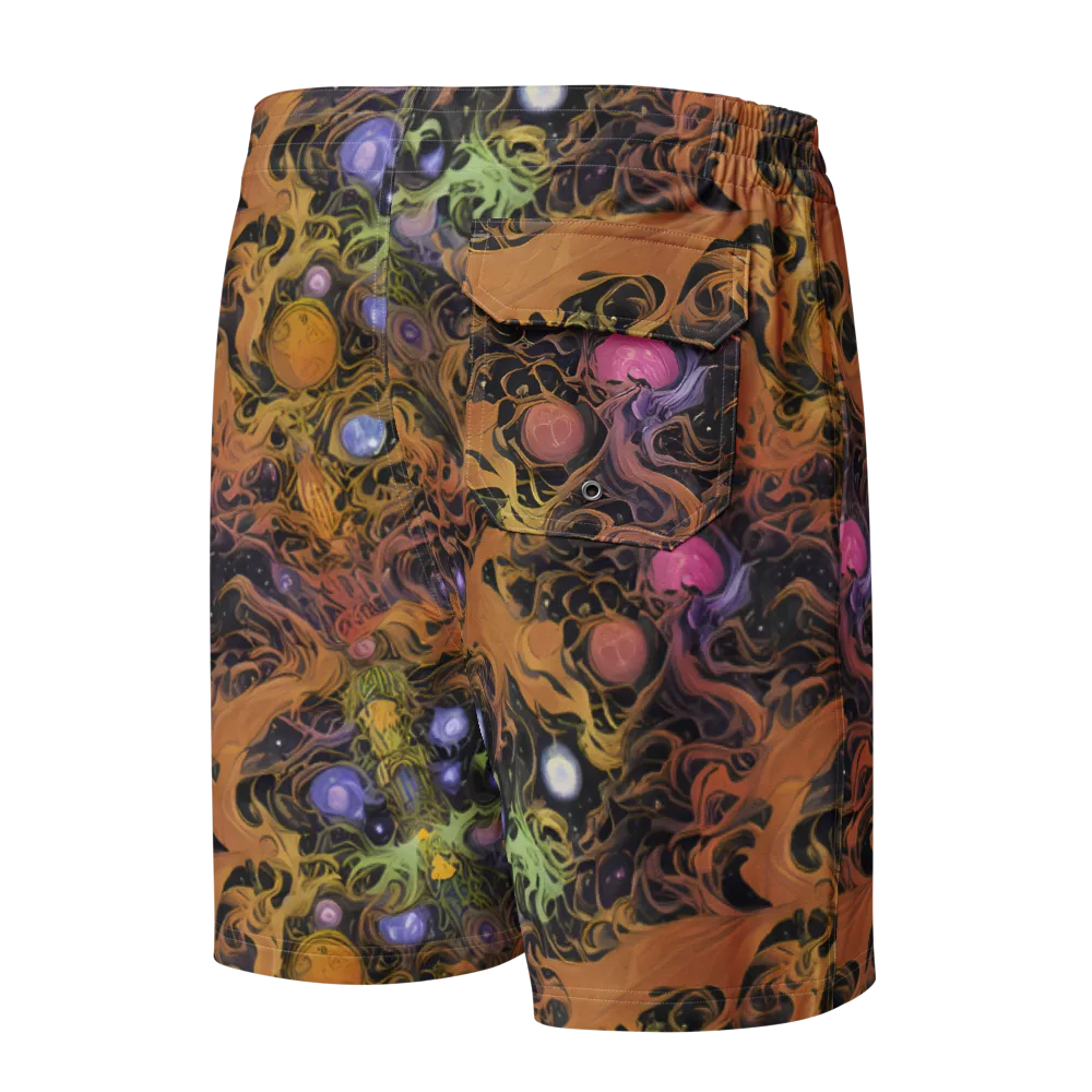 Molten Herbarium on Men's Board Shorts — Back