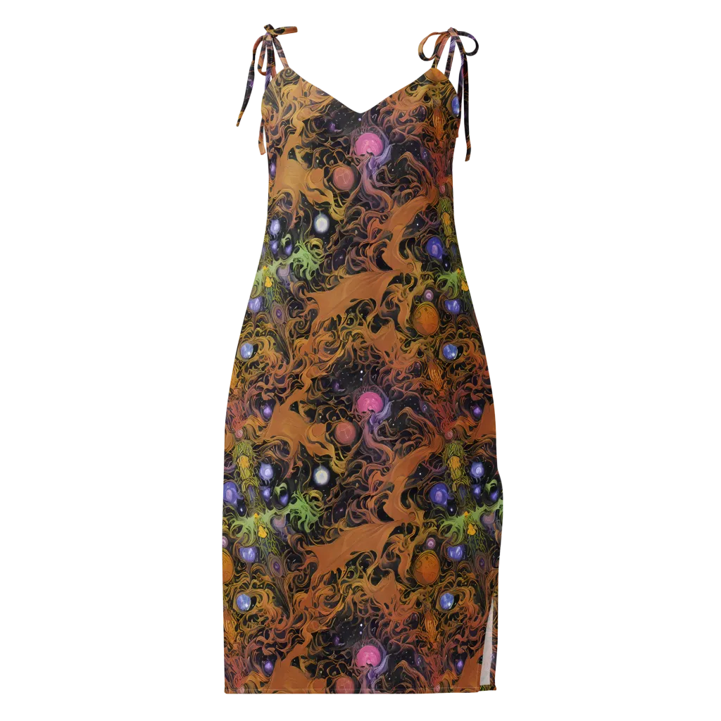 Molten Herbarium on Slip Dress — Front