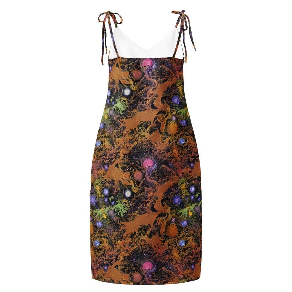 Molten Herbarium on Slip Dress — Back