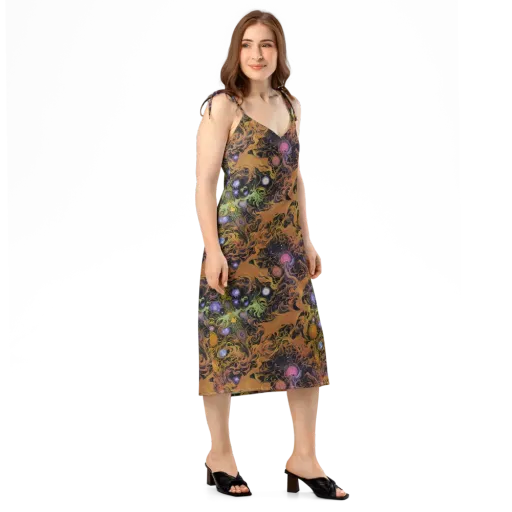 Molten Herbarium on a Slip Dress