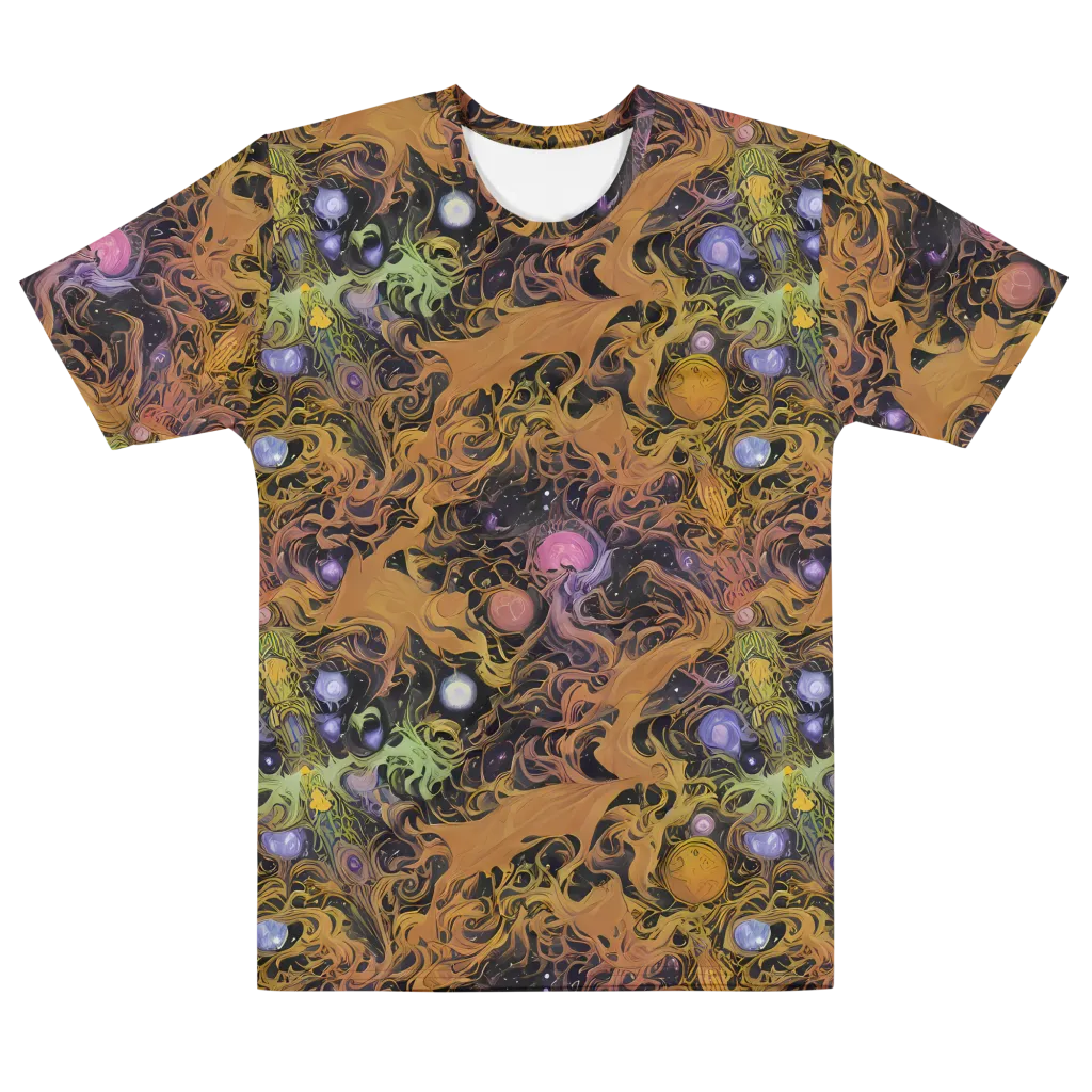 Molten Herbarium on Men's Cotton Crew Neck T-Shirt — Front