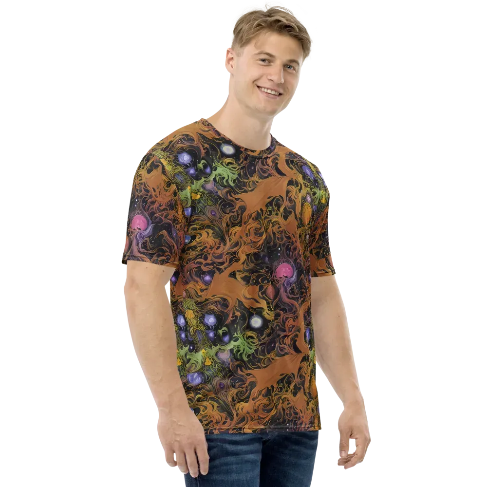 Molten Herbarium on Men's Crew Neck T-Shirt — Right