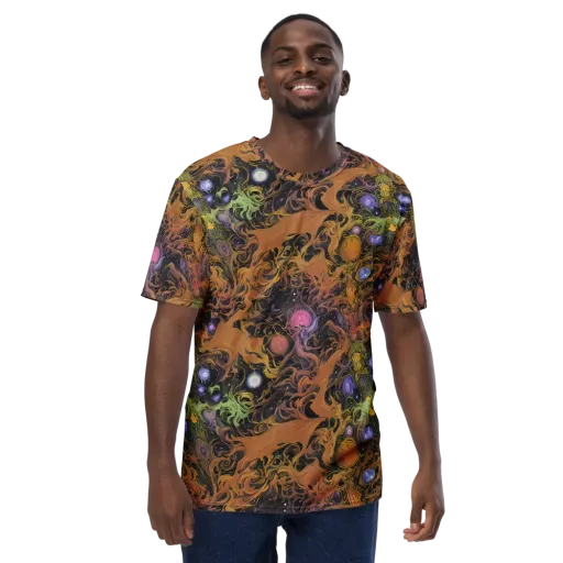 Molten Herbarium on a Men's Crew Neck T-Shirt