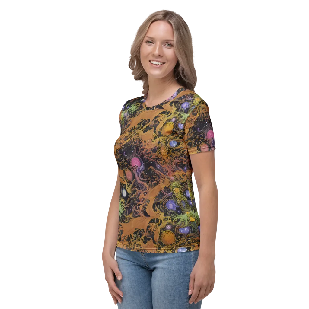 Molten Herbarium on Women's Crew Neck T-Shirt — Left