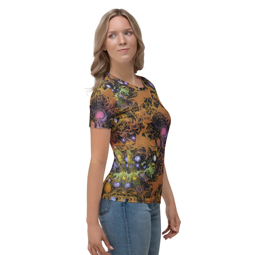 Molten Herbarium on Women's Crew Neck T-Shirt — Right