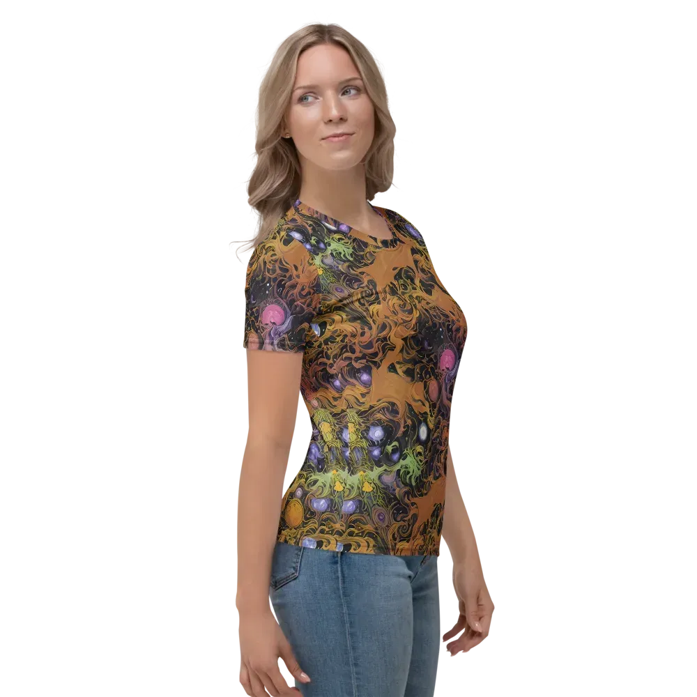 Molten Herbarium on Women's Crew Neck T-Shirt — Right