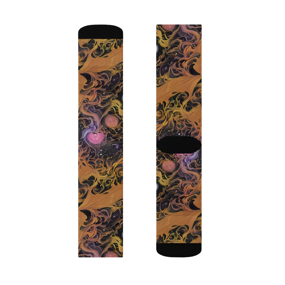 Molten Herbarium on Socks — Left Sock