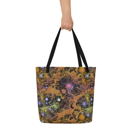 Molten Herbarium on a Large Tote Bag W/ Pocket