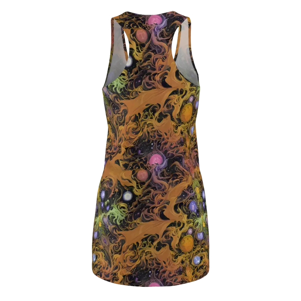 Molten Herbarium on Racerback Dress — Back