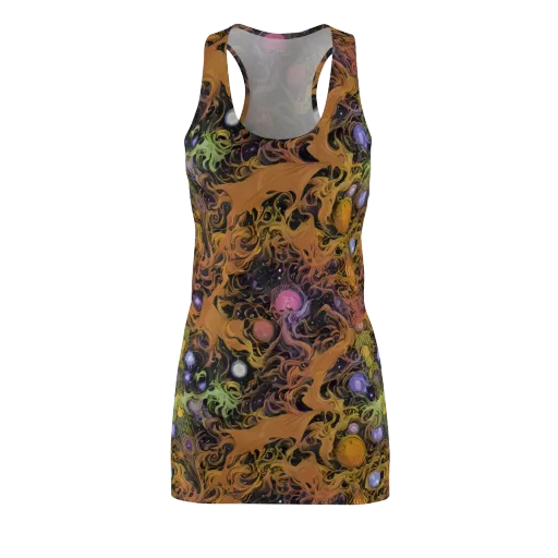 Molten Herbarium on a Racerback Dress