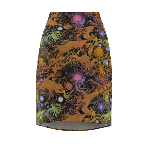 Molten Herbarium on a Pencil Skirt