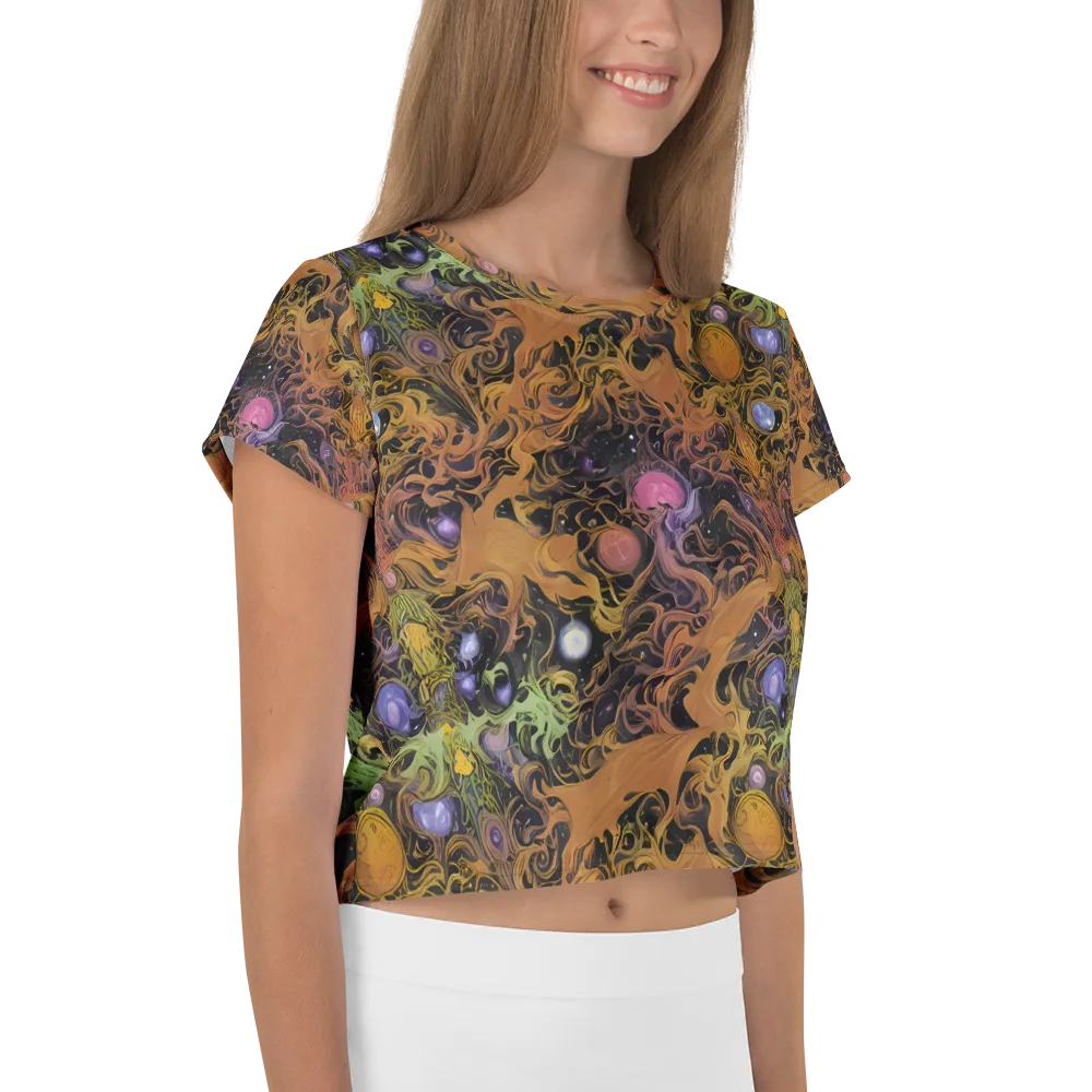 Molten Herbarium on Crop Tee — Right