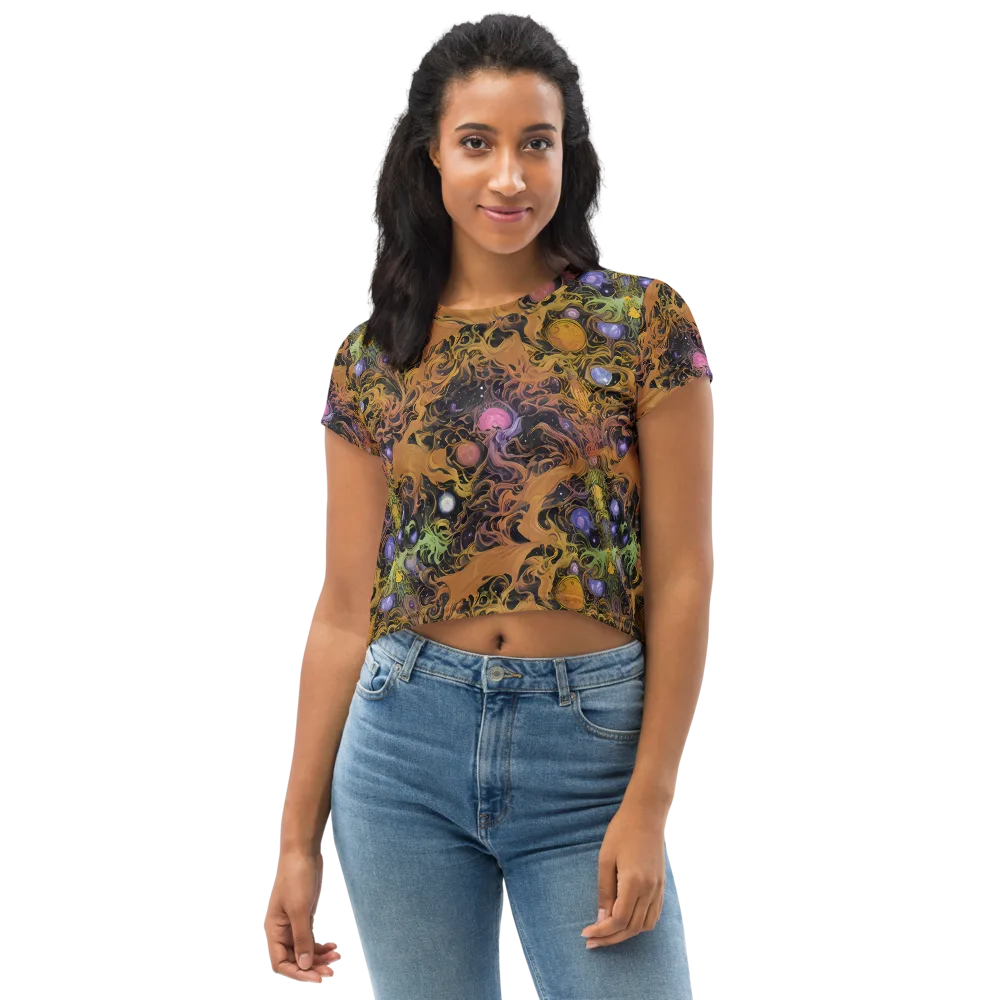 Molten Herbarium on Crop Tee — Front