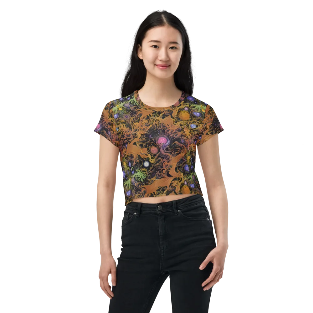 Molten Herbarium on Crop Tee — Front