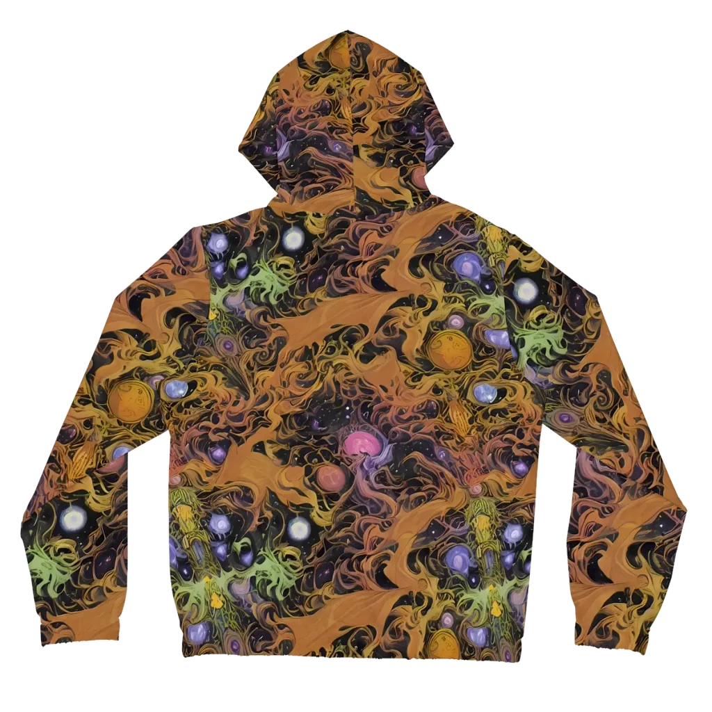Molten Herbarium on Women's Full-Zip Hoodie — Back