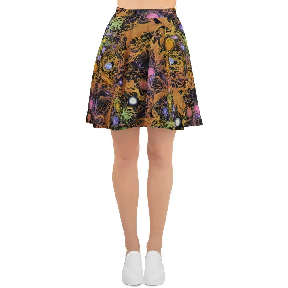 Molten Herbarium on Skater Skirt — Front