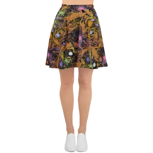 Molten Herbarium on a Skater Skirt
