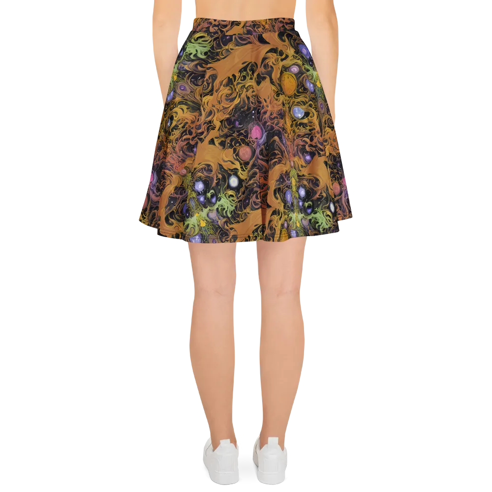 Molten Herbarium on Skater Skirt — Back