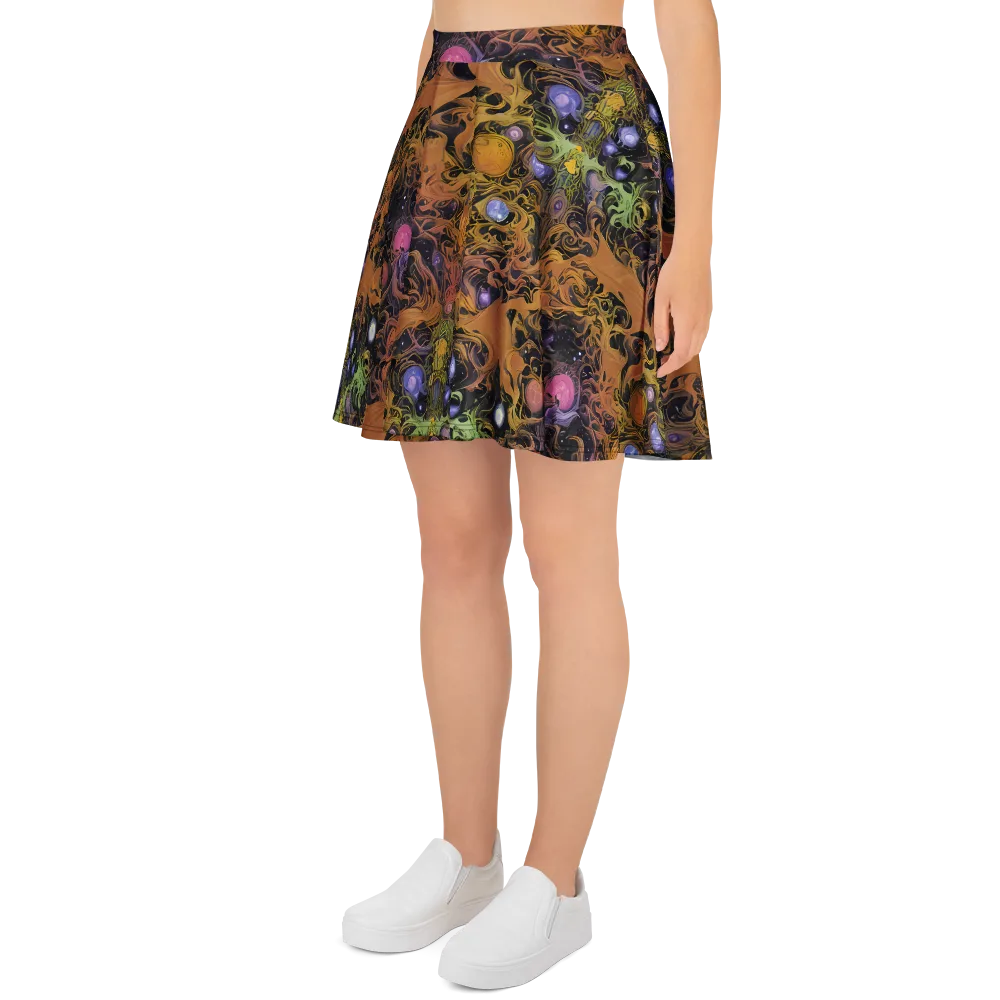 Molten Herbarium on Skater Skirt — Left