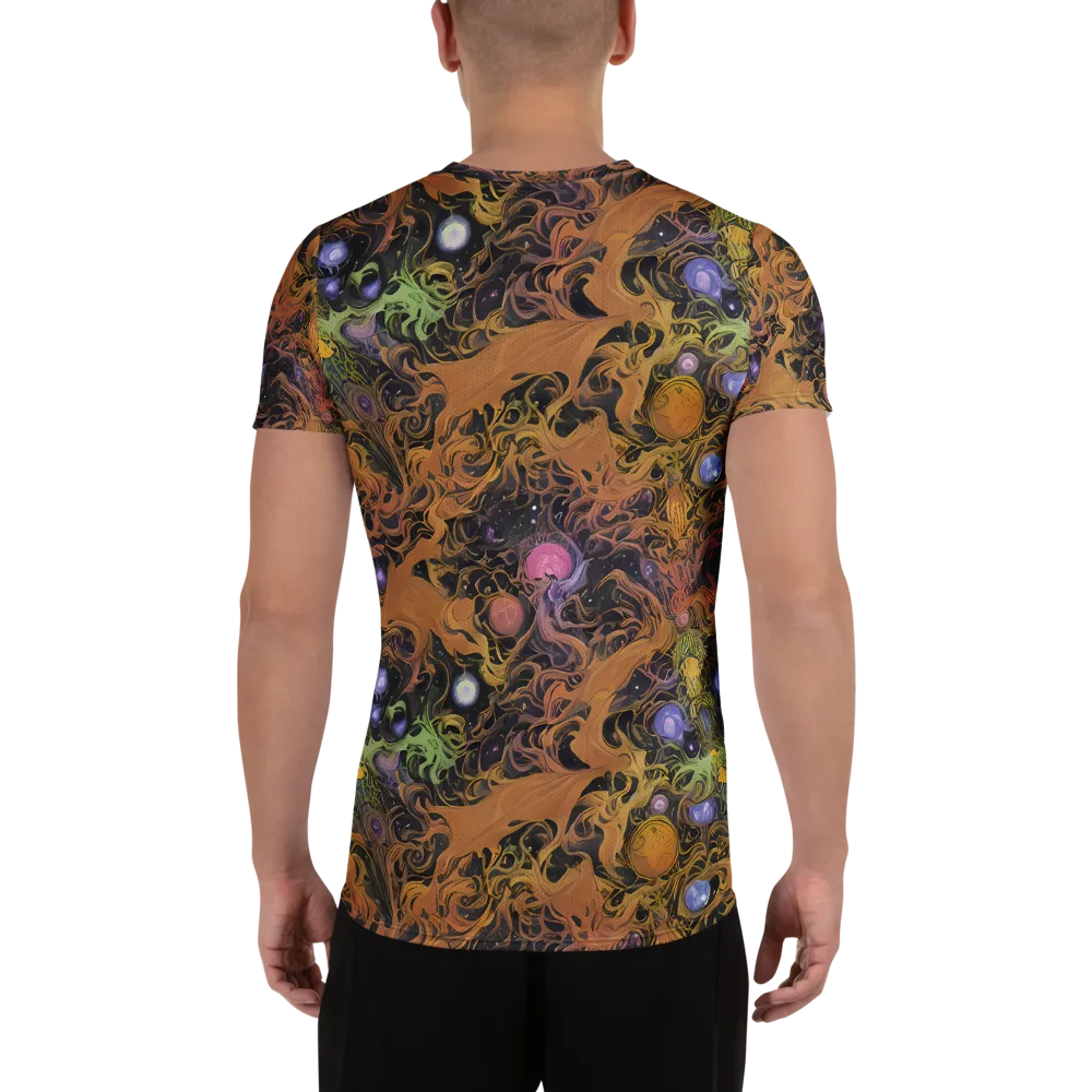 Molten Herbarium on Men's Athletic T-Shirt — Back