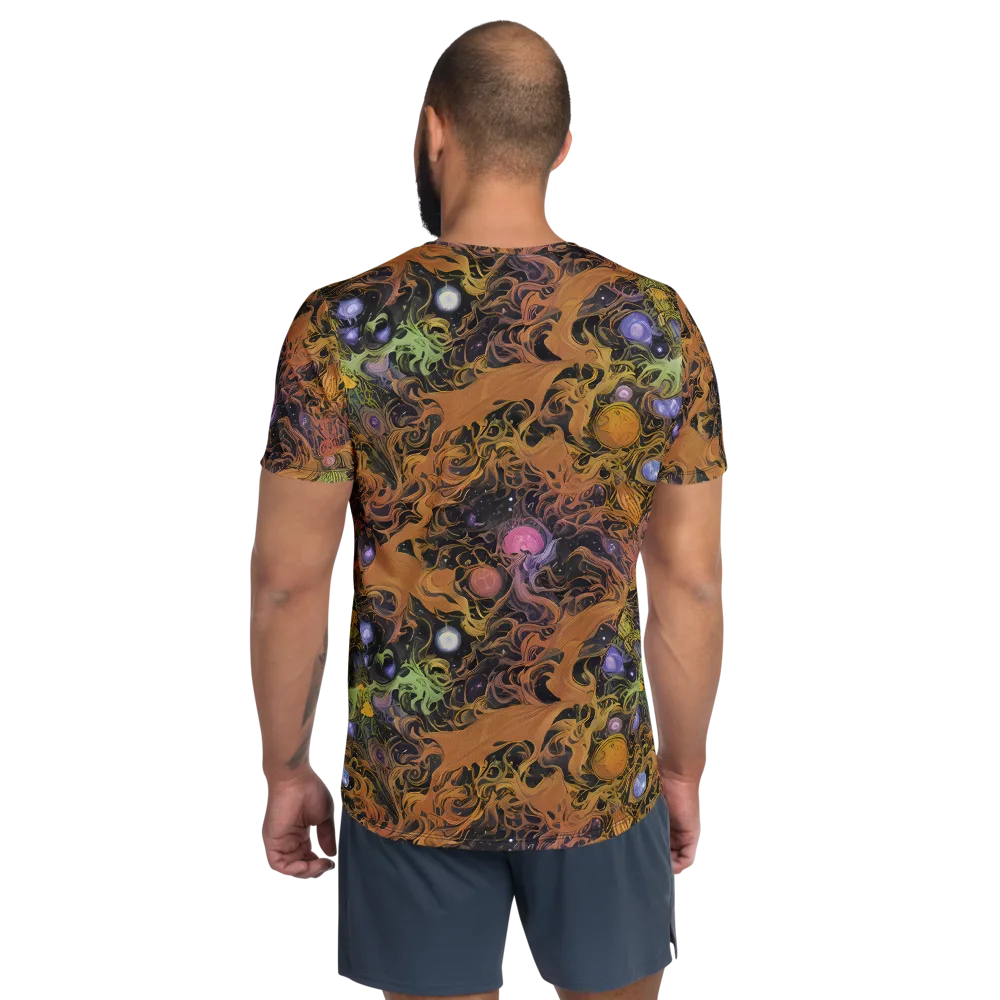 Molten Herbarium on Men's Athletic T-Shirt — Back