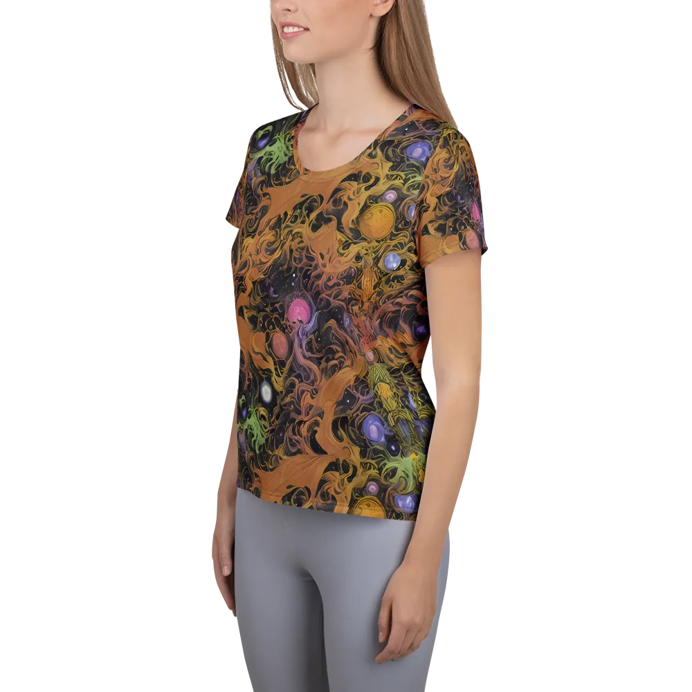 Molten Herbarium on Women's Athletic T-Shirt — Left