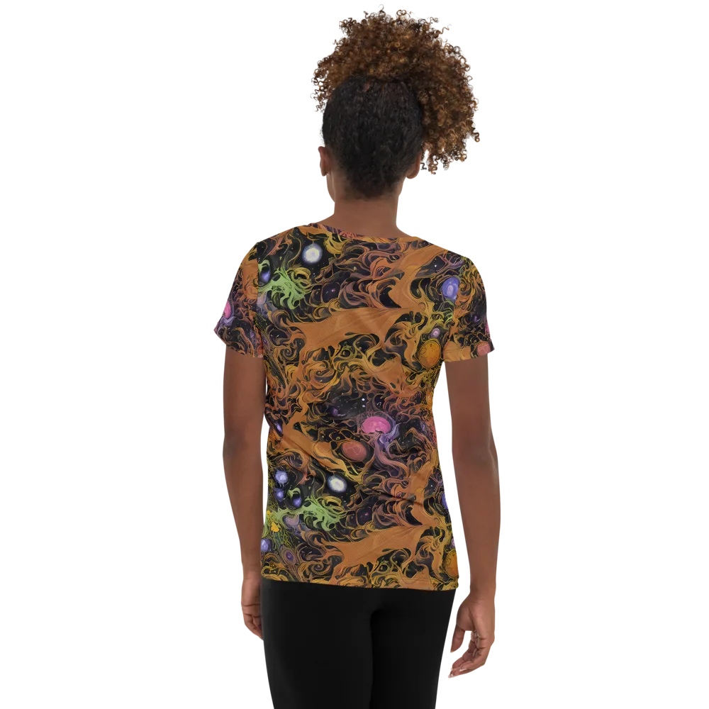 Molten Herbarium on Women's Athletic T-Shirt — Back