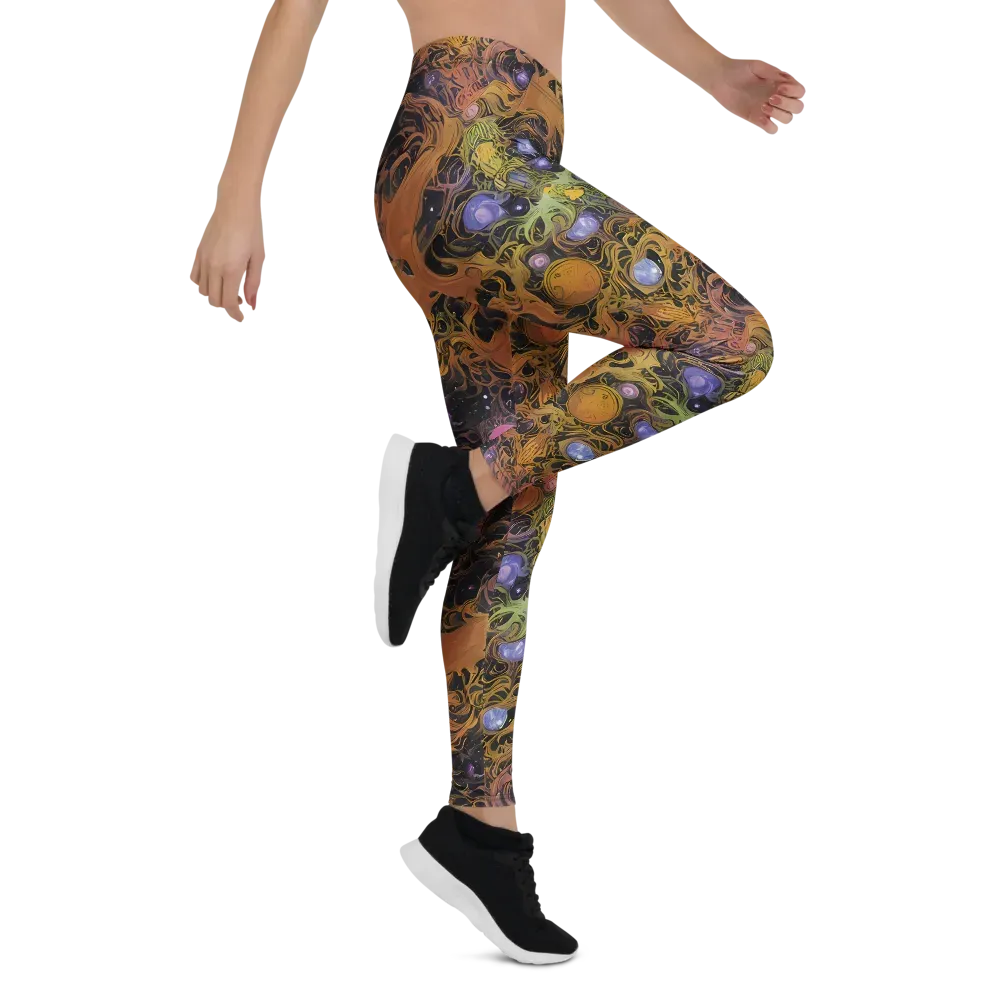 Molten Herbarium on Leggings — Right