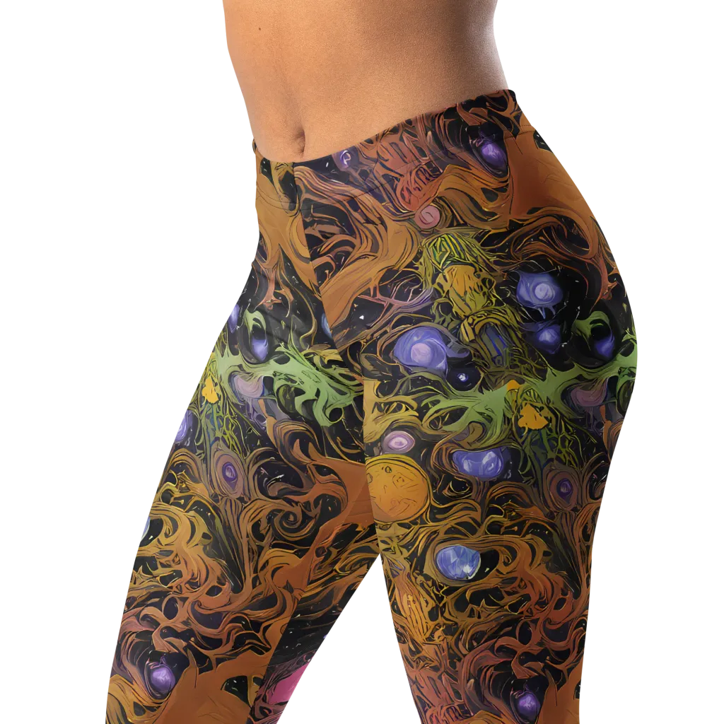Molten Herbarium on Leggings — Left Front