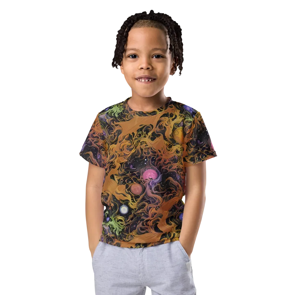 Molten Herbarium on Kids Crew Neck T-Shirt — Front