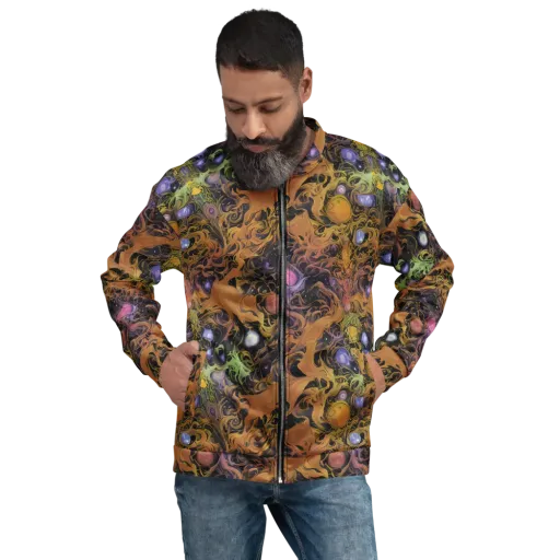 Molten Herbarium on a Bomber Jacket