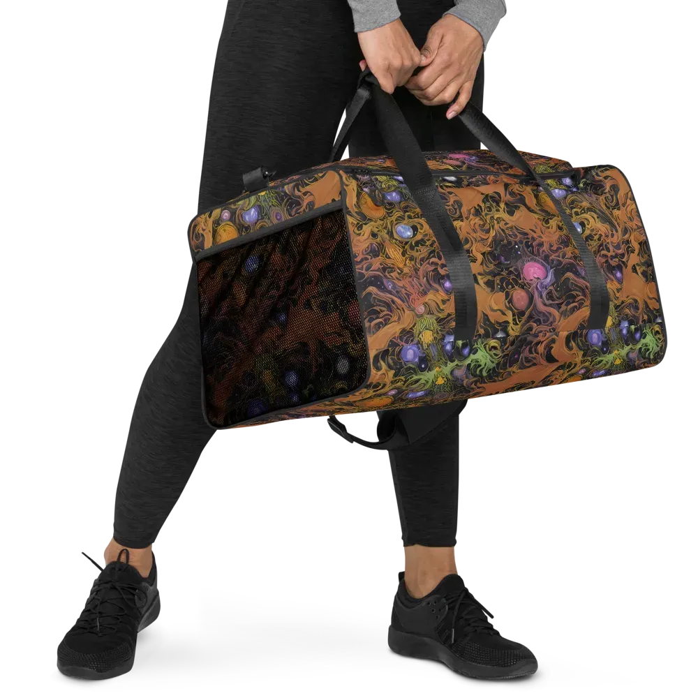 Molten Herbarium on Duffle Bag — Right Front