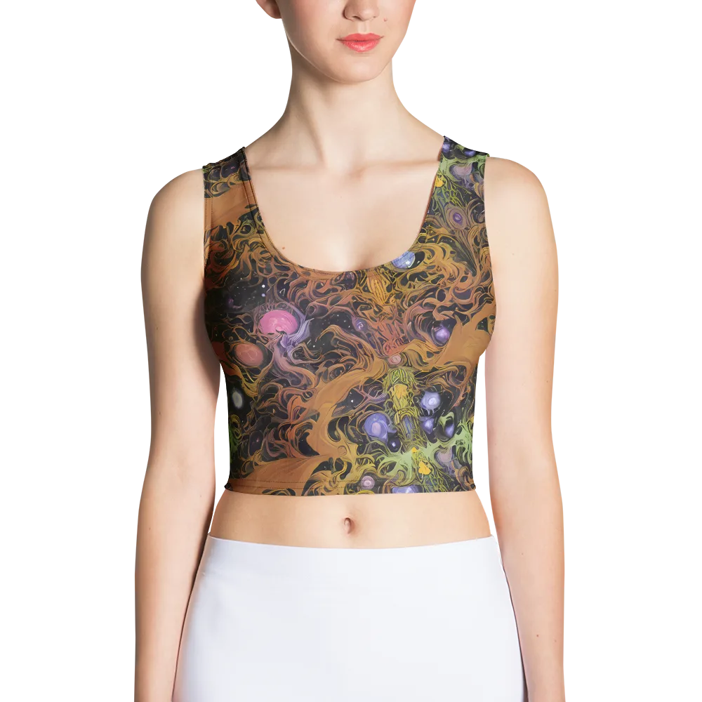 Molten Herbarium on Crop Top — Front