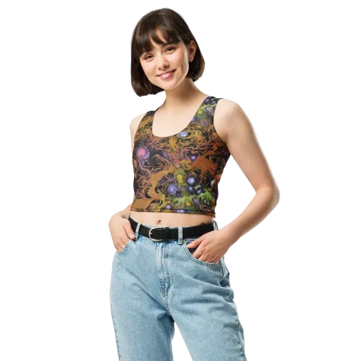 Molten Herbarium on a Crop Top