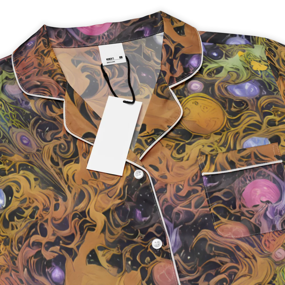 Molten Herbarium on Women's Short Sleeve Pajama Top — Product details