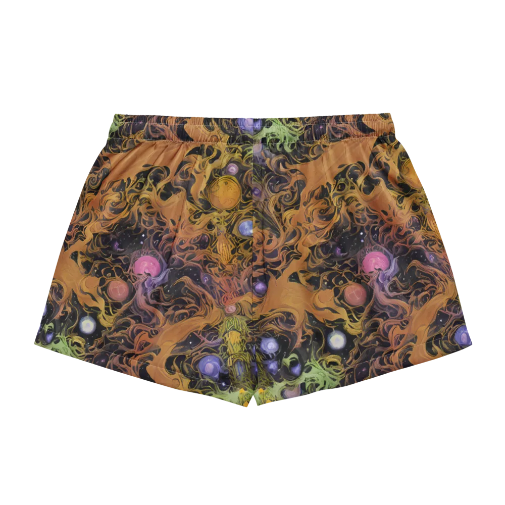 Molten Herbarium on Women's Pajama Shorts — Back