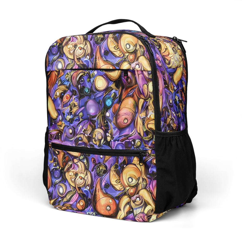 Prismatic Menagerie on Utility Backpack — Left Front