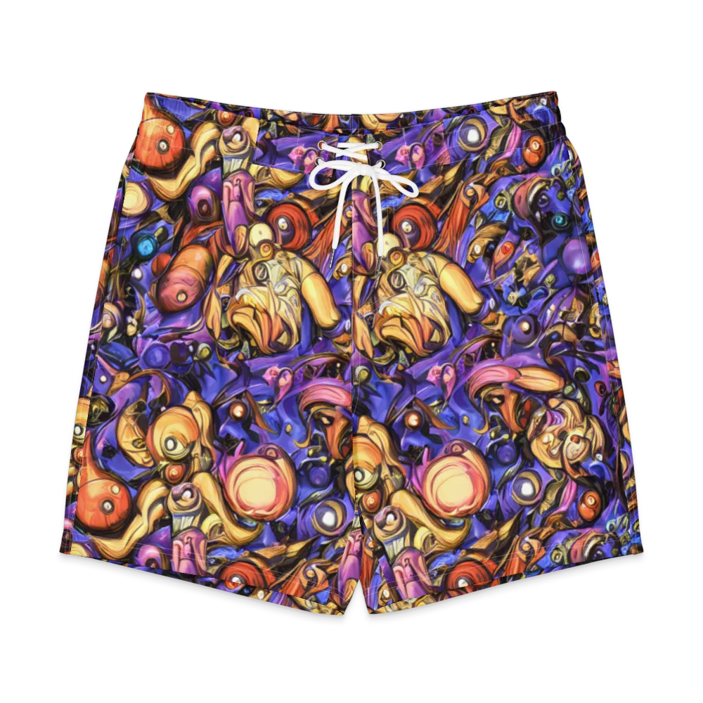 Prismatic Menagerie on Men's Board Shorts — Front
