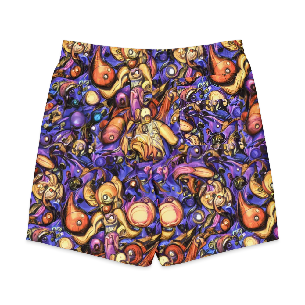 Prismatic Menagerie on Men's Board Shorts — Back